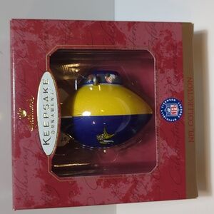 Vintage 1997 Hallmark NFL blimp ornament Minnesota Vikings